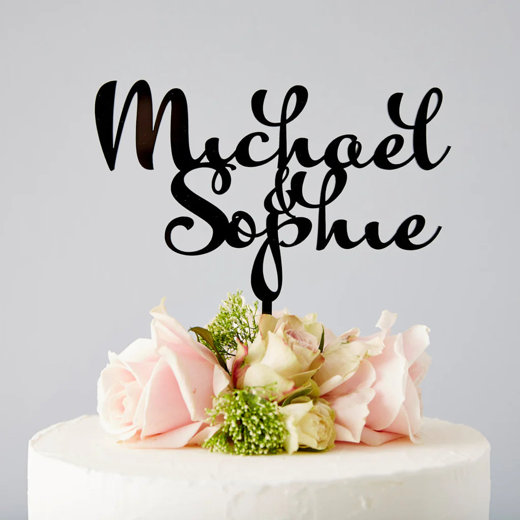 Calligraphy - Wedding Cake Toppers