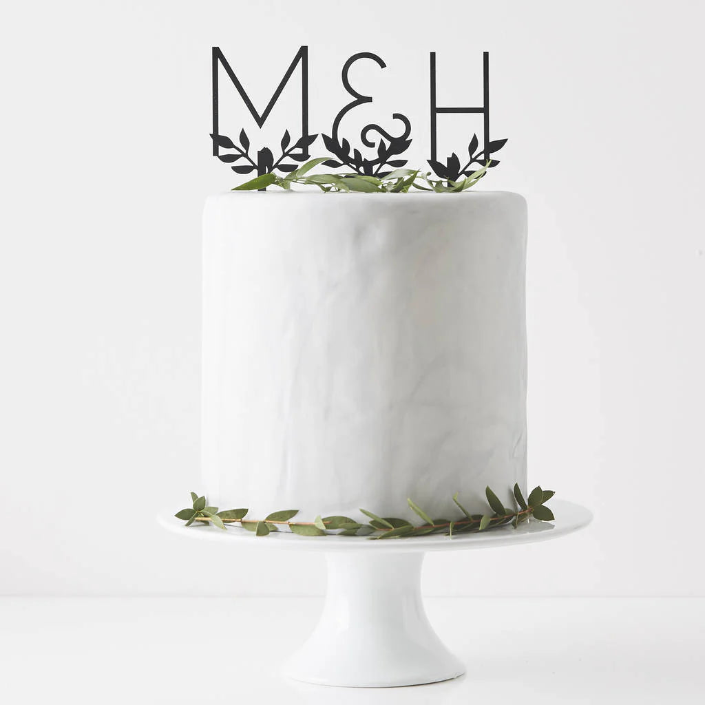Initial - Wedding Cake Toppers