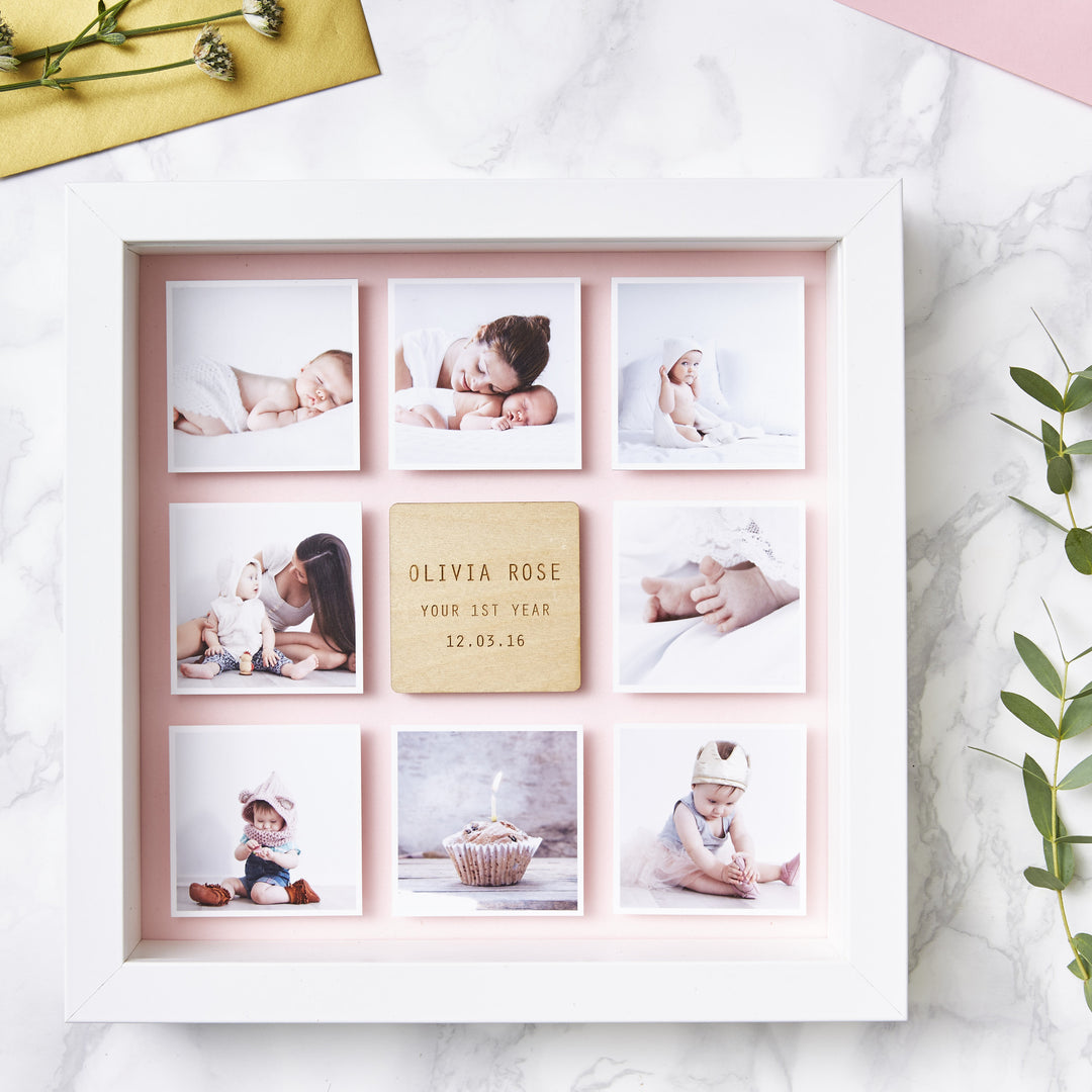 Personalised Framed Baby Photo Print