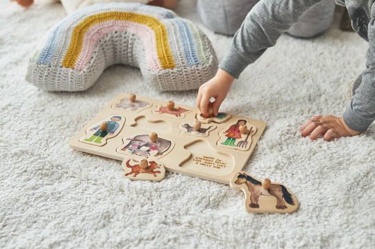 Wooden Farm Personalised Children's Puzzle