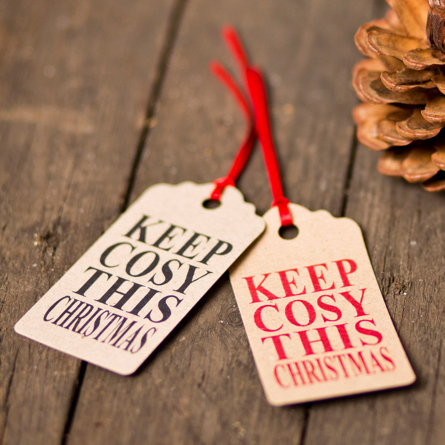 Keep Cosy Recycled Christmas Gift Tags