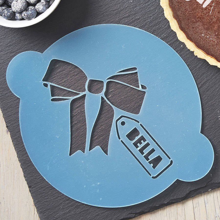 Personalised Gift Tag Cake Stencil