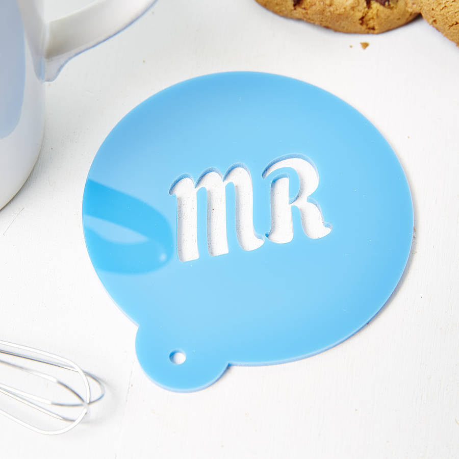 Personalised Coffee Stencil For Him