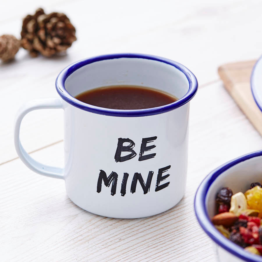 Valentines Personalised Enamel Mug