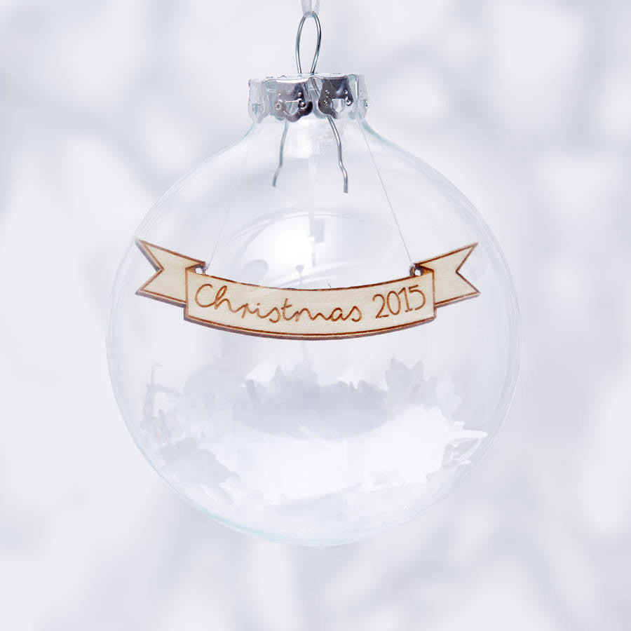 Personalised Confetti Bauble