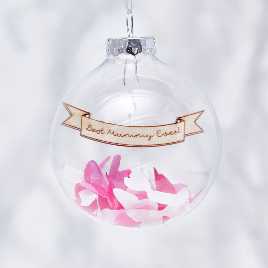 Personalised Mother's Day Confetti Bauble