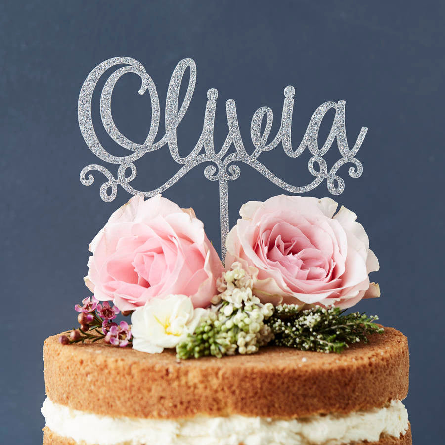 Personalised Decorative Name Cake Topper