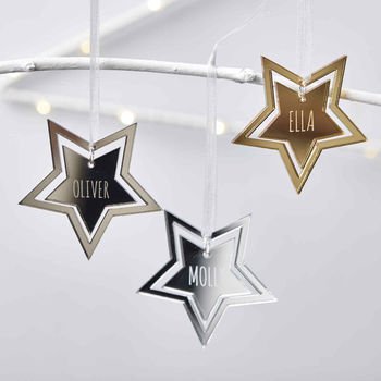 Personalised Shining Star Decoration