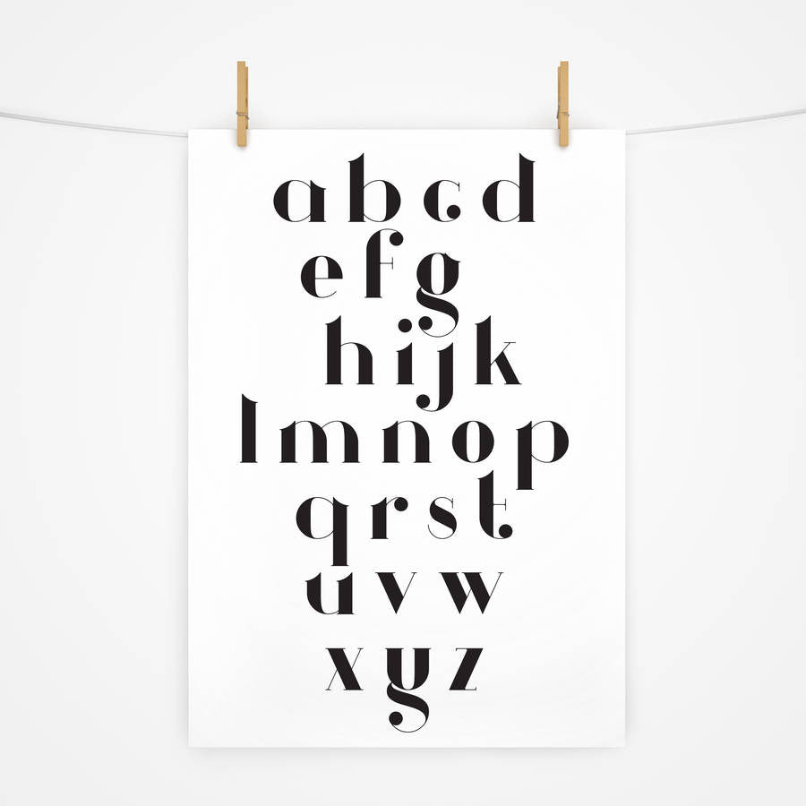 Alphabet Print