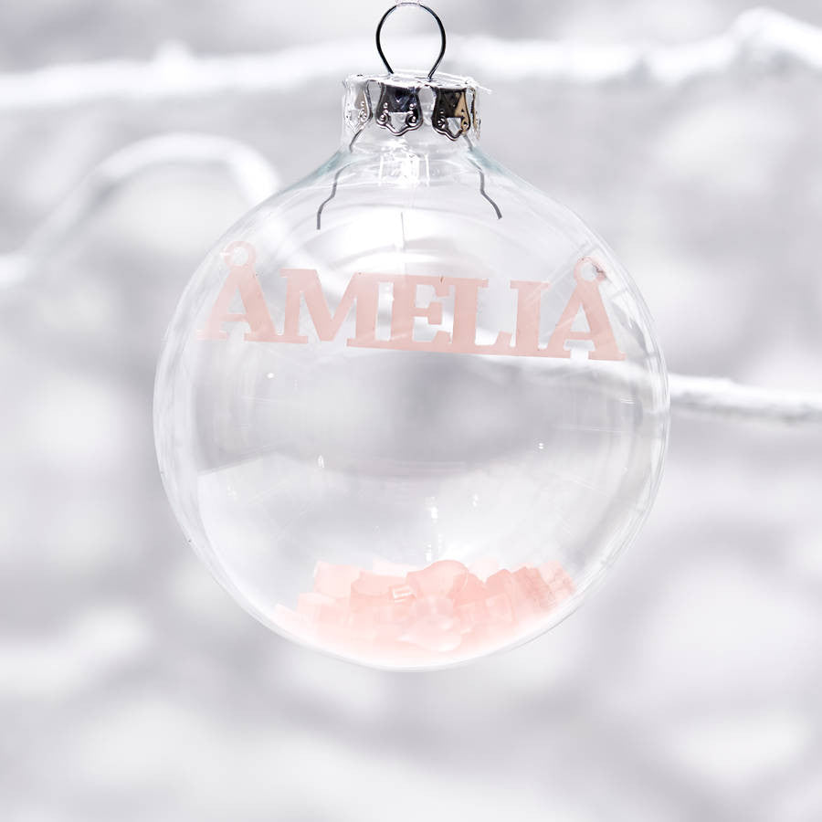 Baby's First Christmas Personalised Bauble