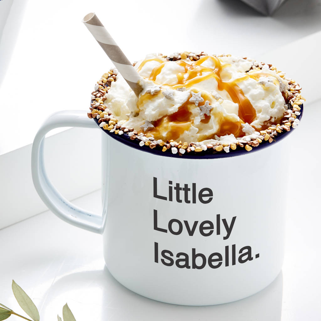 Children's Personalised Enamel Mug