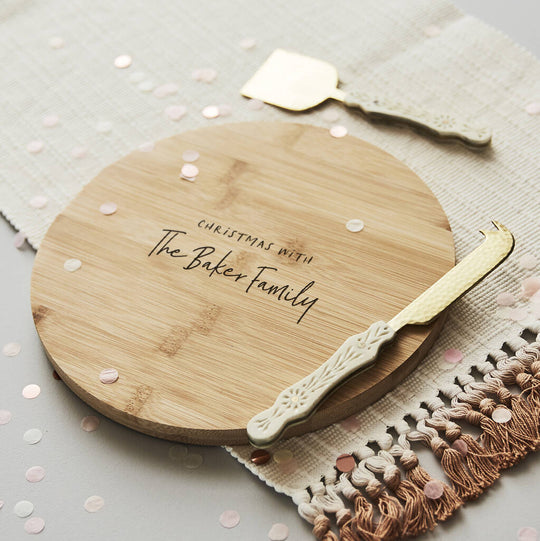 Christmas Personalised Wooden Chopping Board