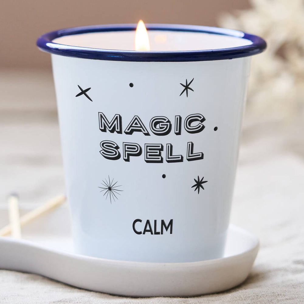 Enamel Personalised Magic Spell Candle - Spark More Joy