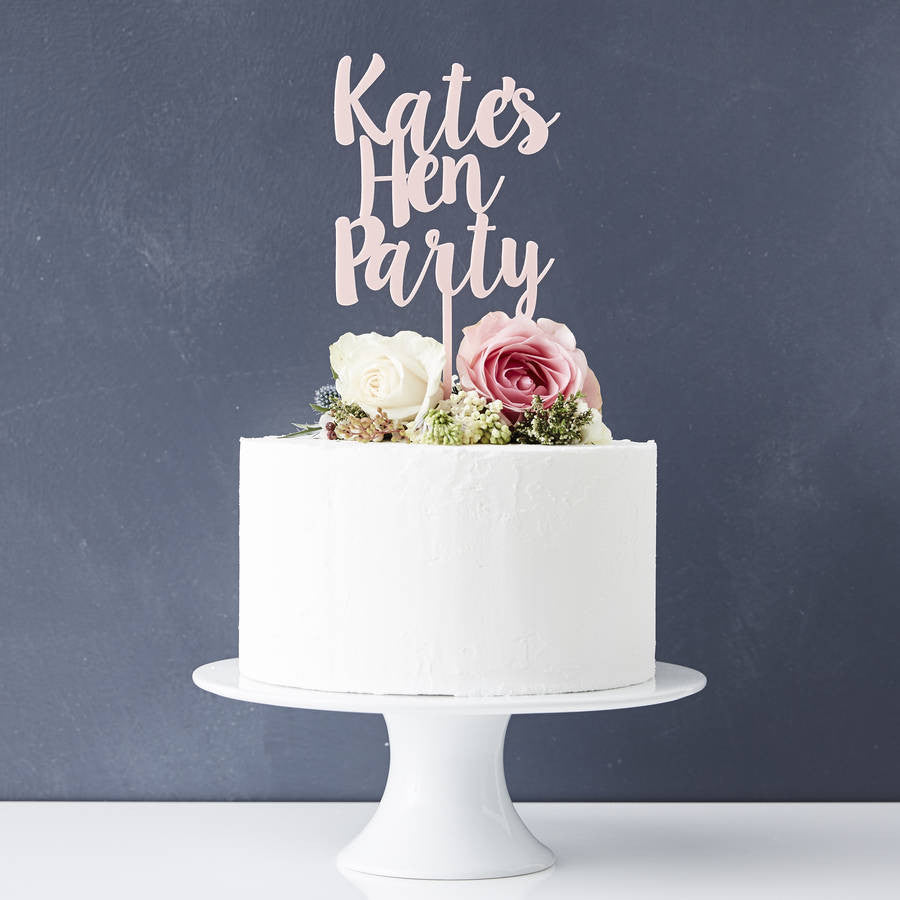 Hen Party Personalised Cake Topper