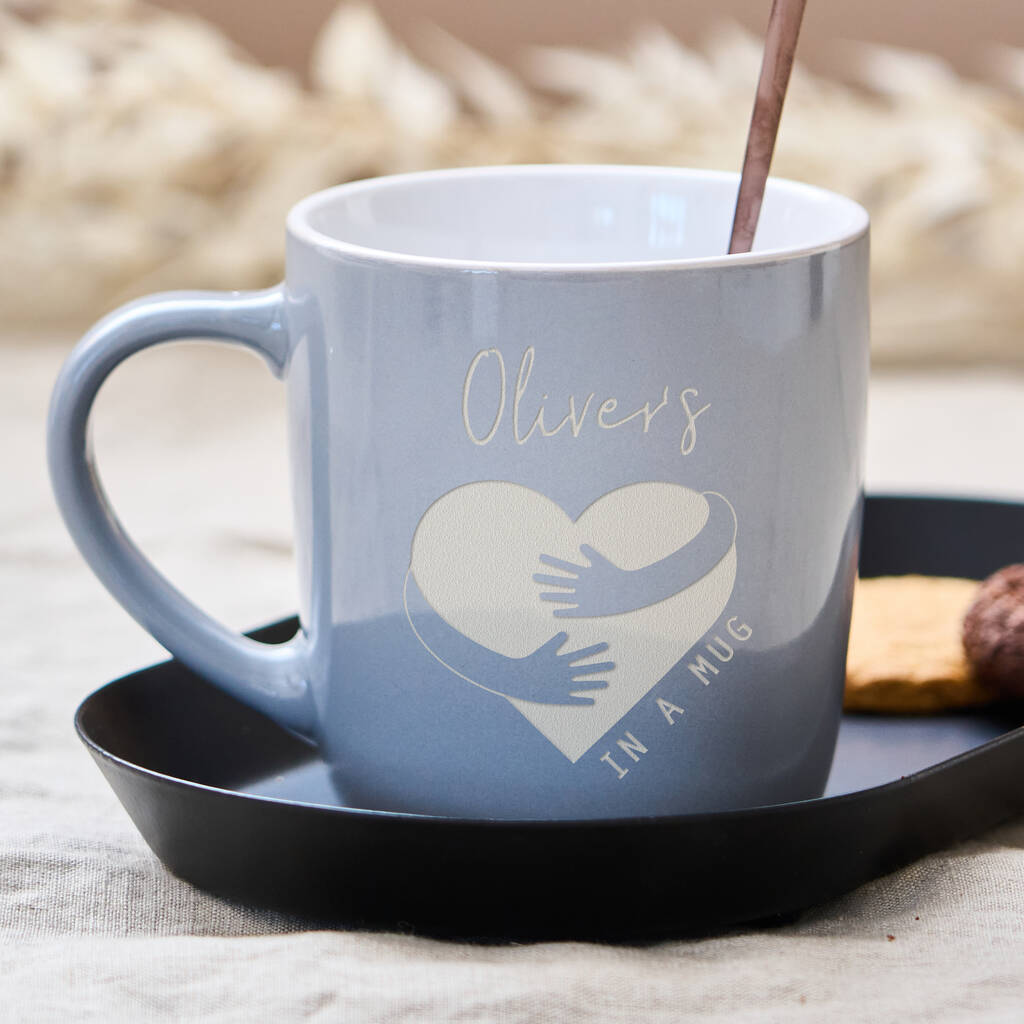 Hug In A Mug' Personalised Stoneware Mug