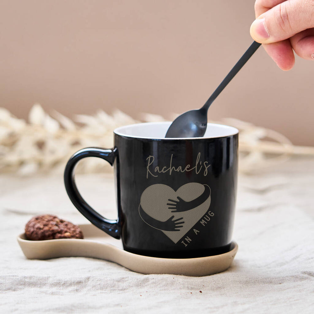 Hug In A Mug' Personalised Stoneware Mug