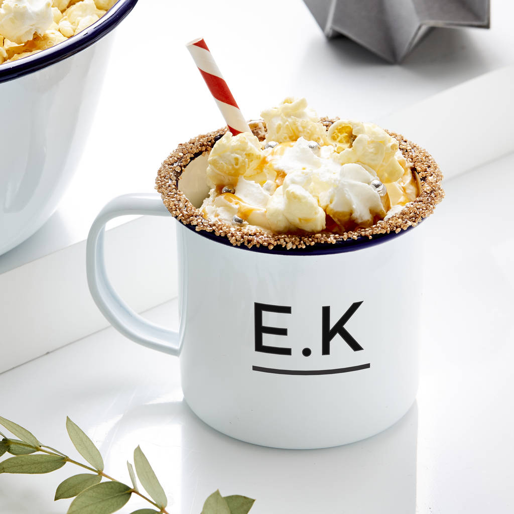 Initials Personalised Enamel Mug