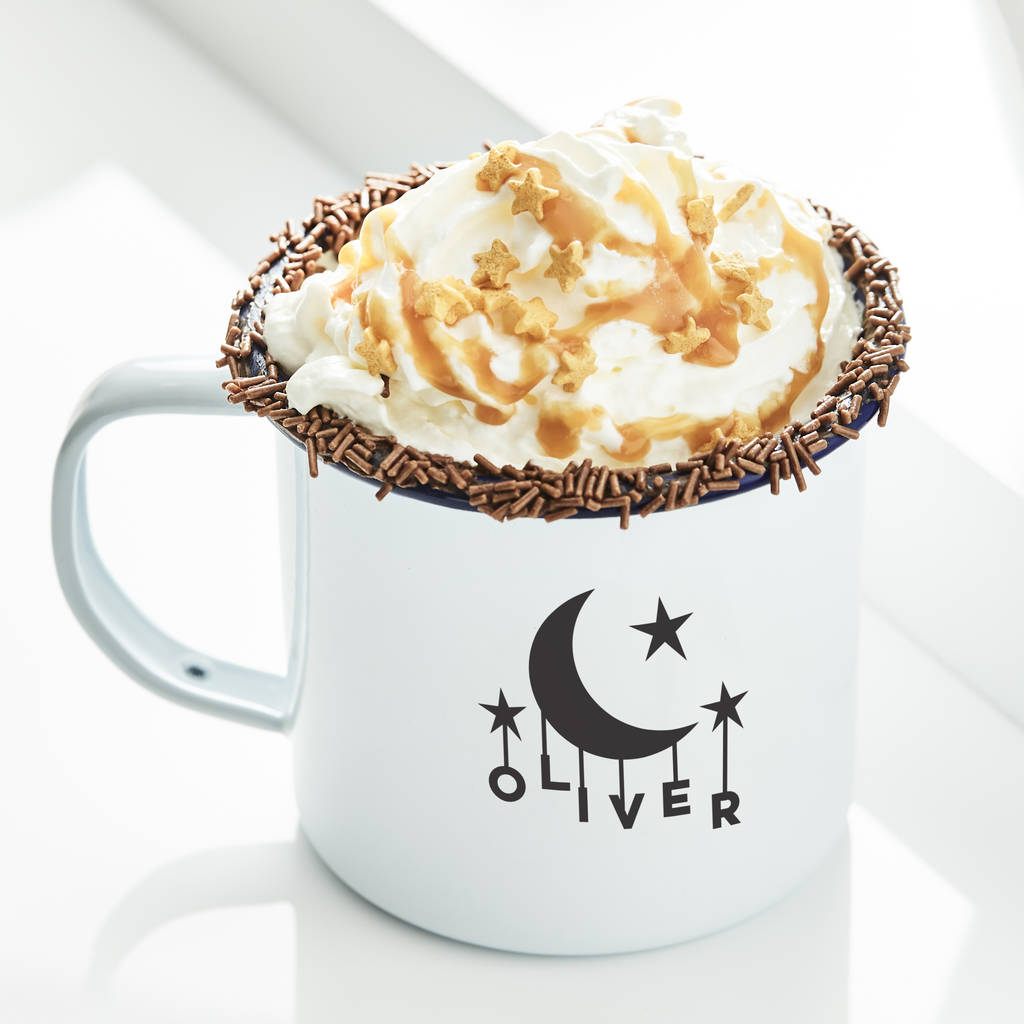 Little Moon Personalised Enamel Mug