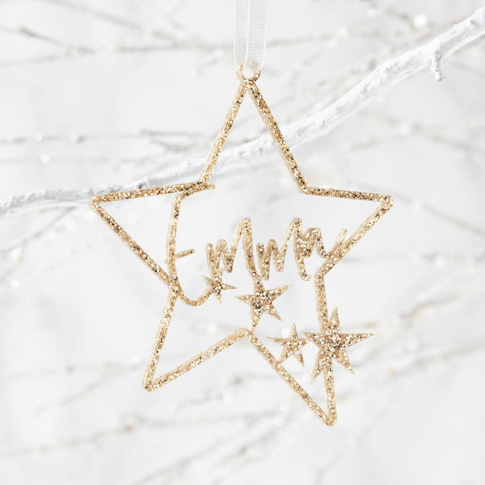 Little Star Personalised Christmas Decoration