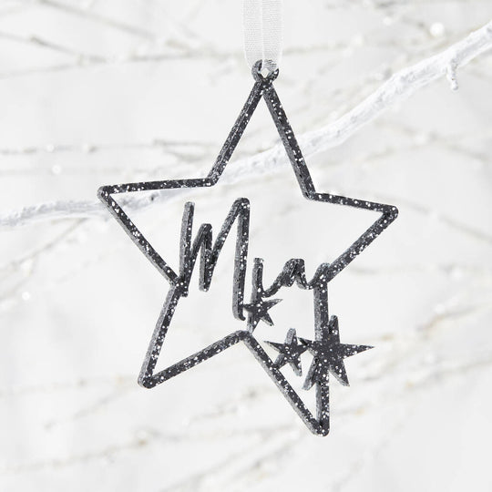 Little Star Personalised Christmas Decoration