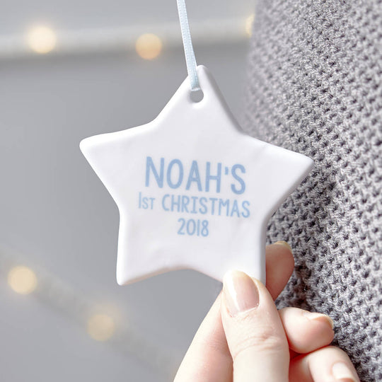 Personalised Baby's First Christmas Decoration