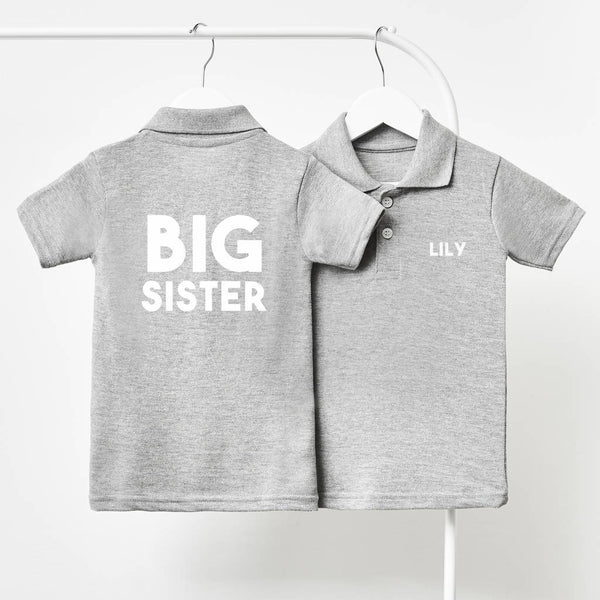 Personalised Big Sister Children s Polo Shirt