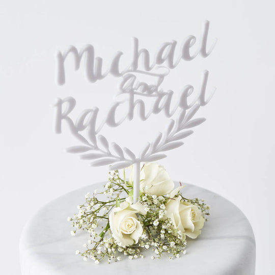 Personalised Grecian Wedding Cake Topper