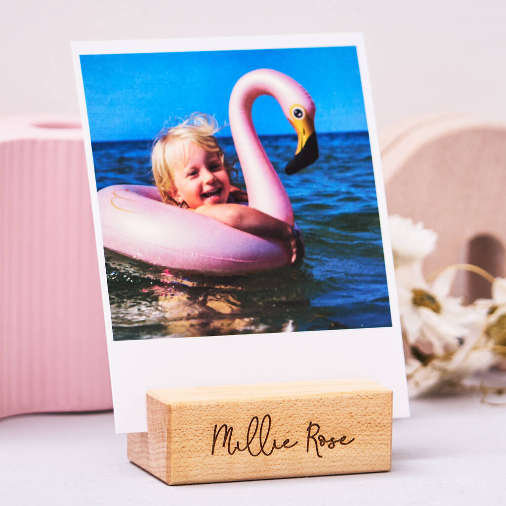 Personalised Children's Wooden Photo Holder