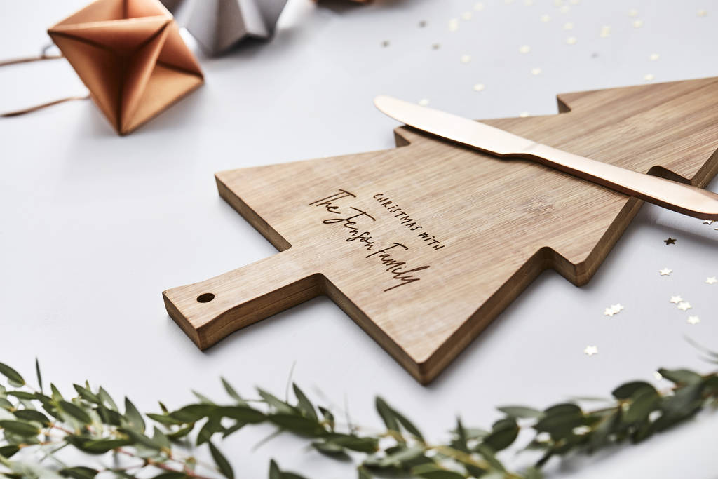 Christmas Personalised Wooden Chopping Board