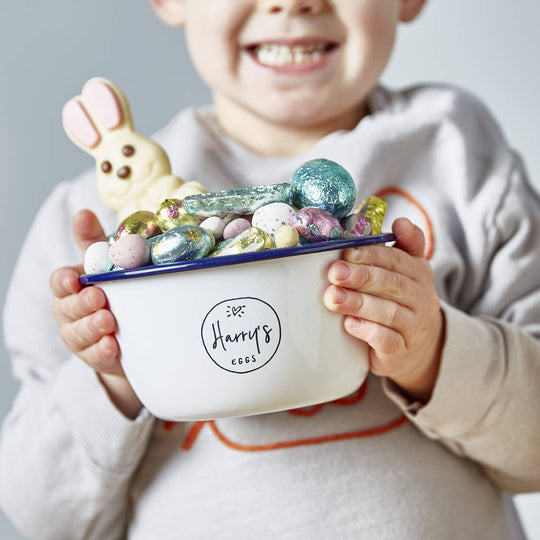 Personalised Enamel Sweet Treat Bowl