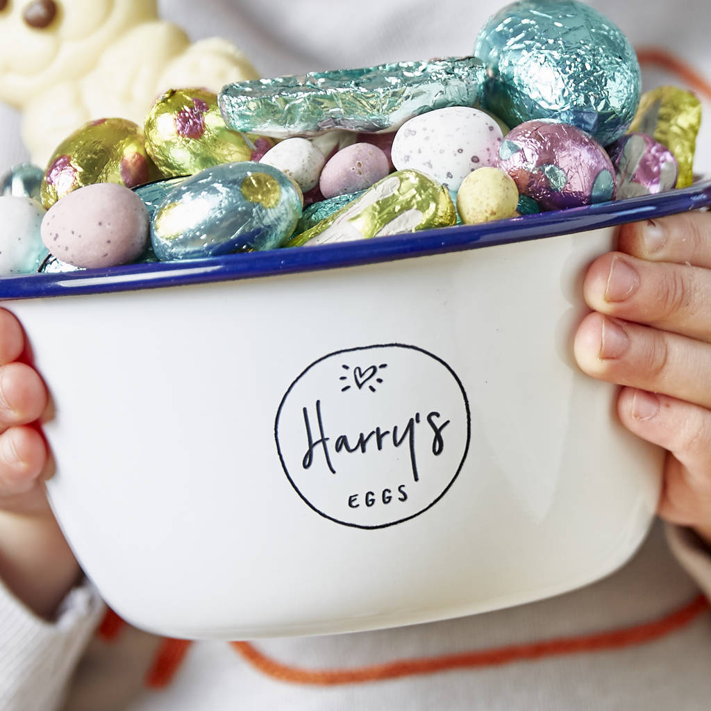 Personalised Enamel Sweet Treat Bowl