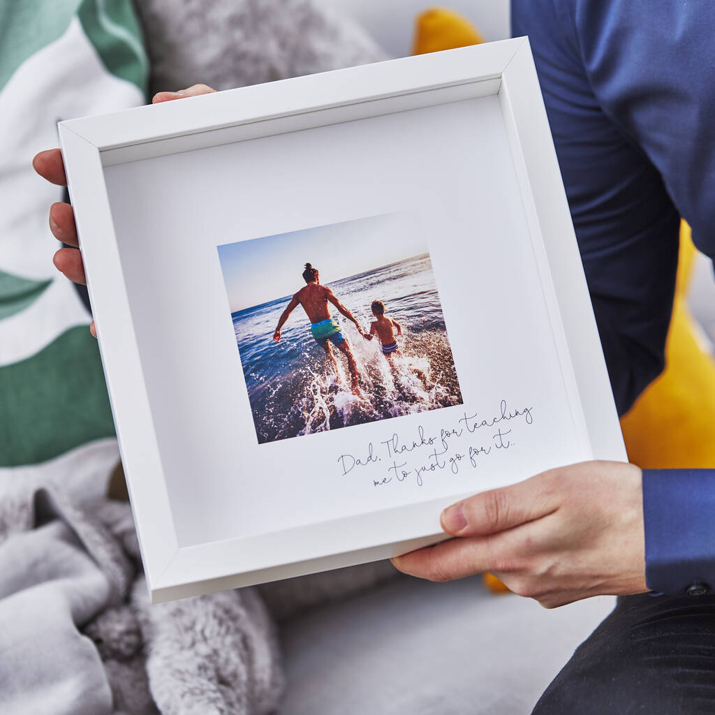 Personalised Favourite Memory Framed Print For Him