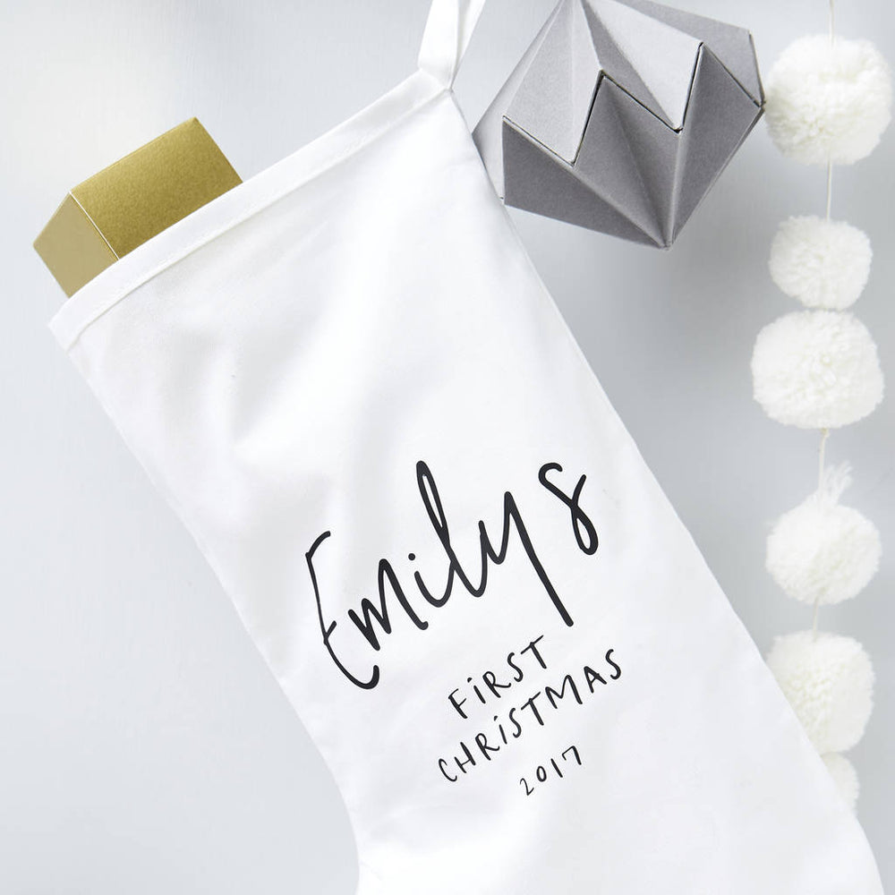 Babys First Christmas Personalised Stocking