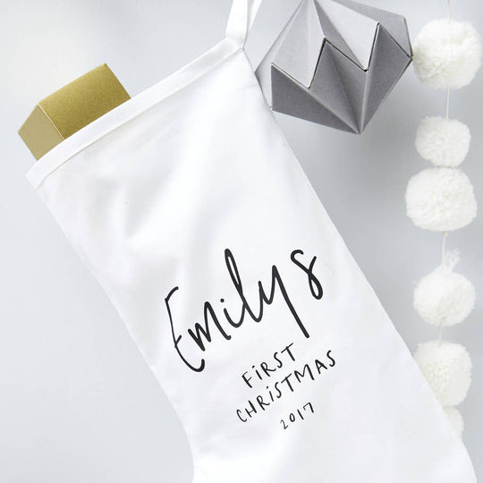 Babys First Christmas Personalised Stocking