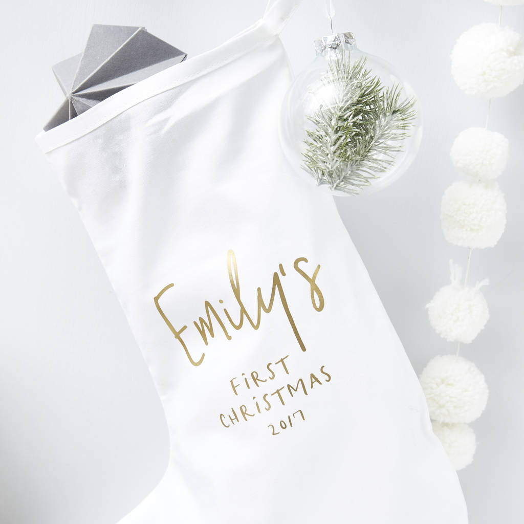 Babys First Christmas Personalised Stocking