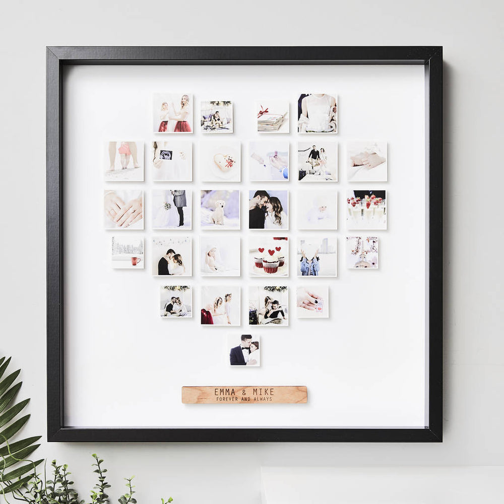 Personalised Framed Heart Photo Print