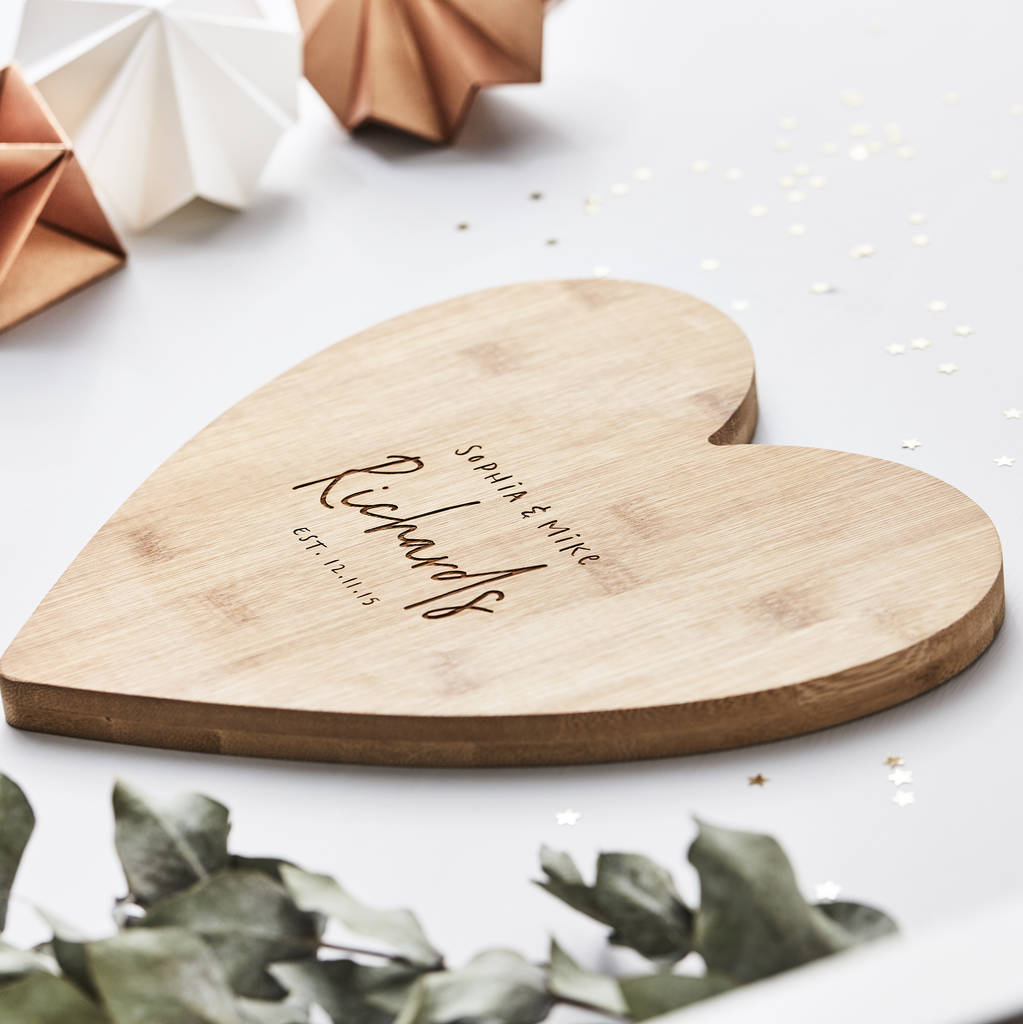 Personalised Heart Chopping Board