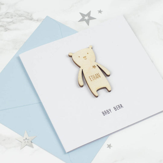 Personalised New Baby Keepsake Card