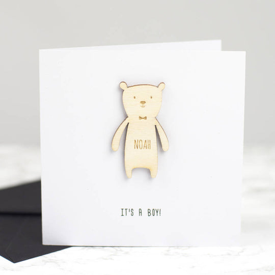 Personalised New Baby Keepsake Card