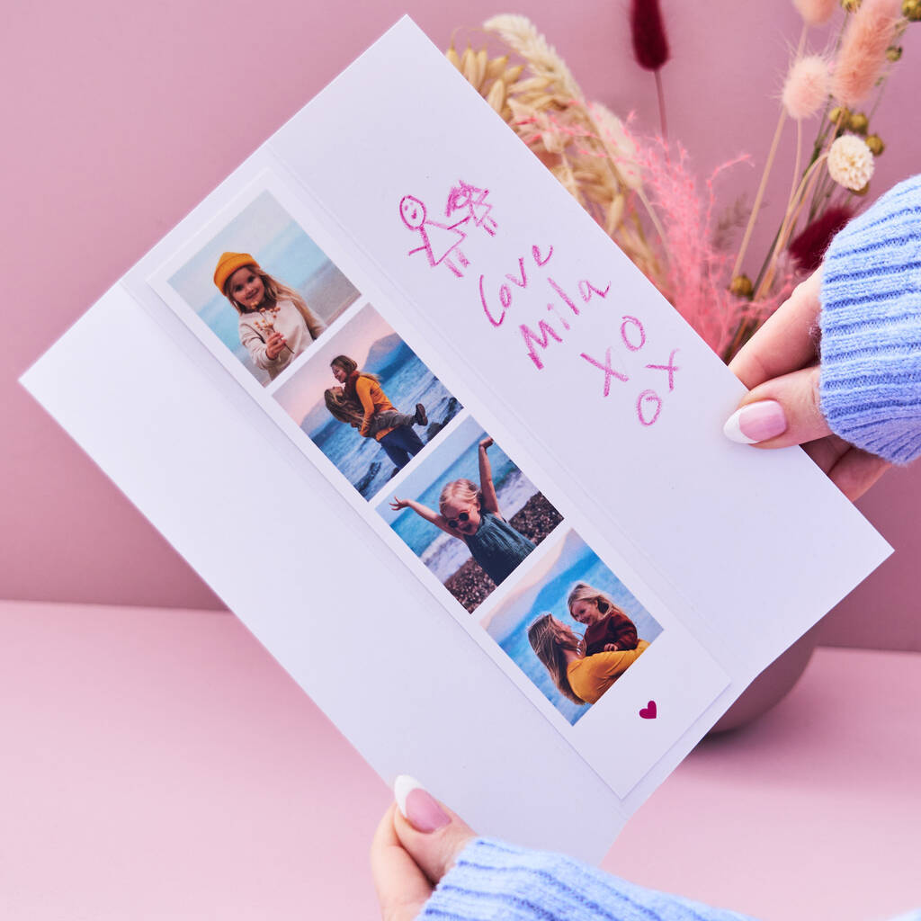 Personalised Photo Booth Strip Card