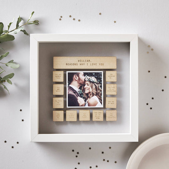 Personalised Reasons Why I Love You Framed Print