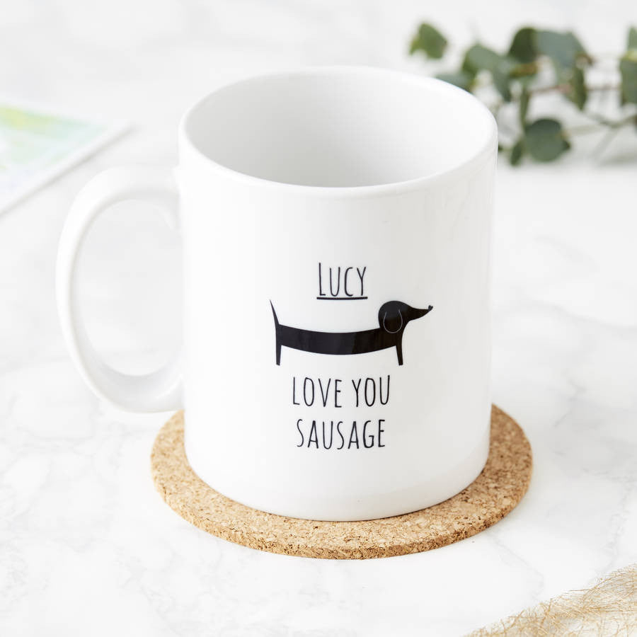 Personalised Sausage Dog Mug – Sophia Victoria Joy
