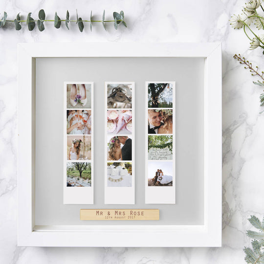 Personalised Wedding Framed Photo Booth Print