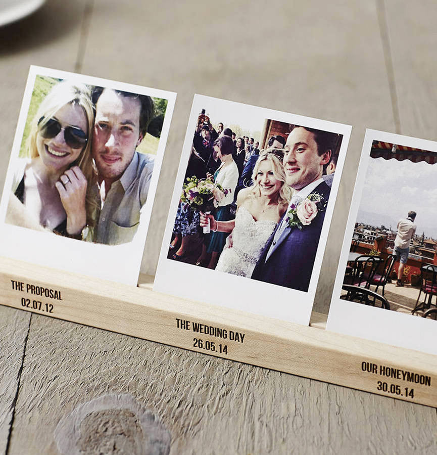 Personalised Wedding Timeline Photo Block