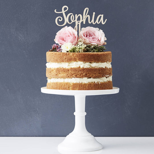 Personalised Wooden Cake Topper