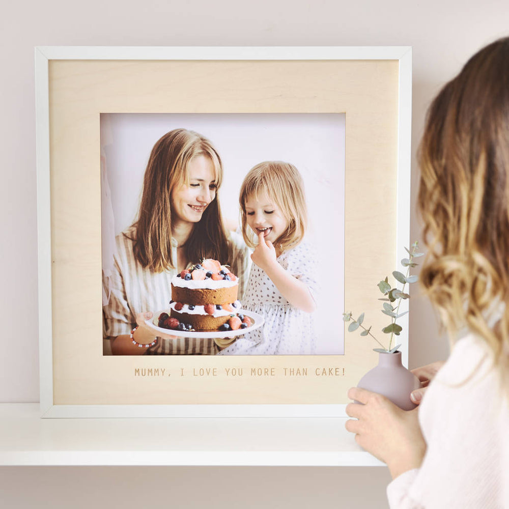 Personalised Wooden Photo Frame For Mum