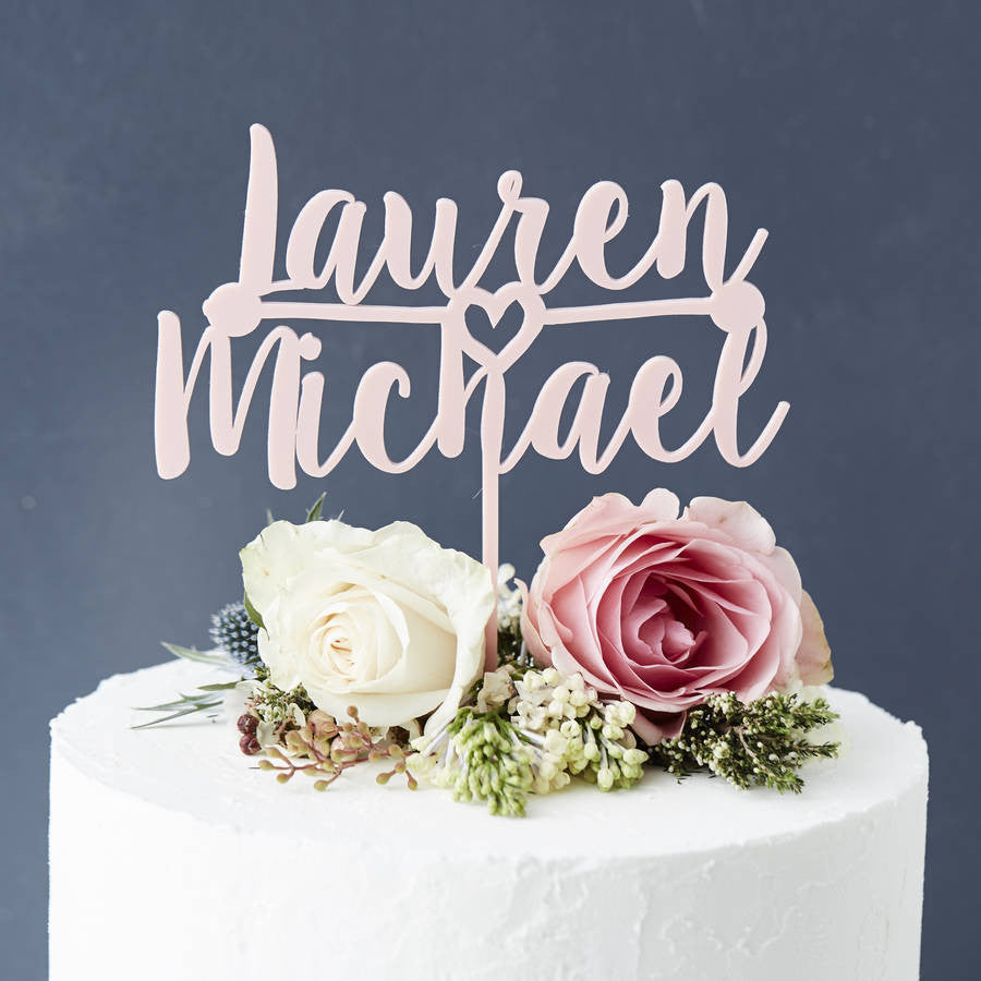 Romantic Personalised Couples Cake Topper Save  View More Duplicate