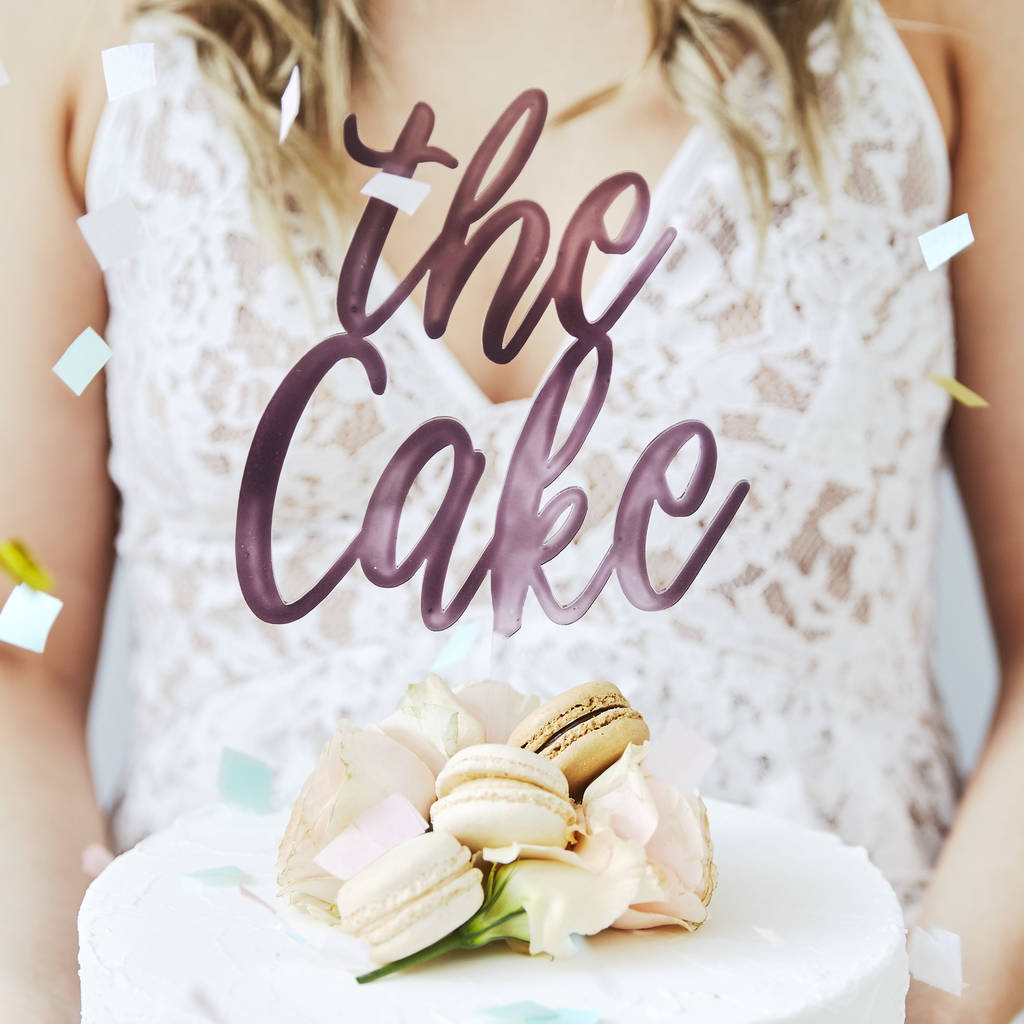 The Cake' Wedding Cake Topper
