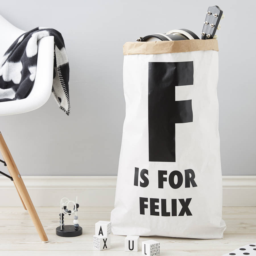 Children's Monochrome Storage Sacks