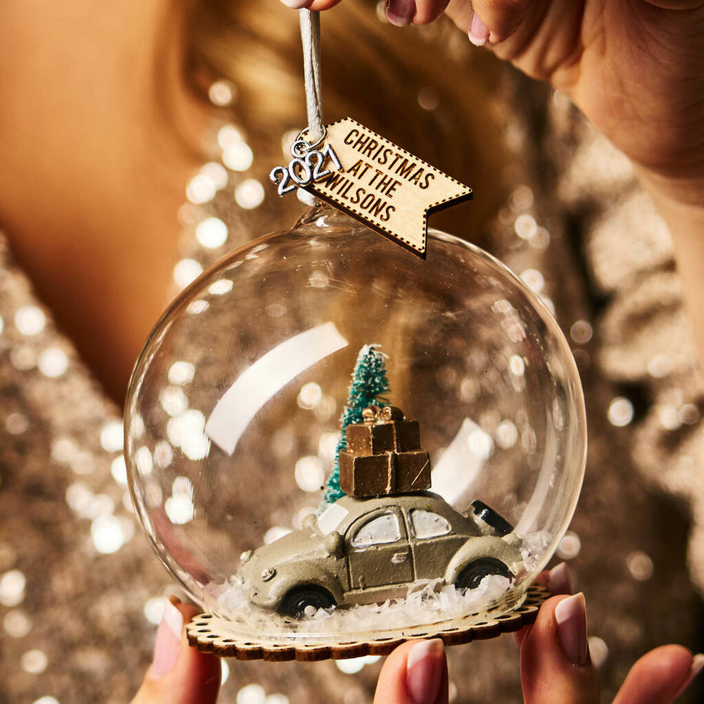 Personalised Christmas gift for grandparents family bauble